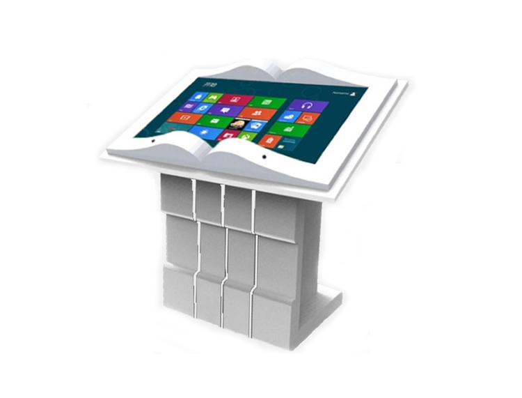 Horizontal advertising machine