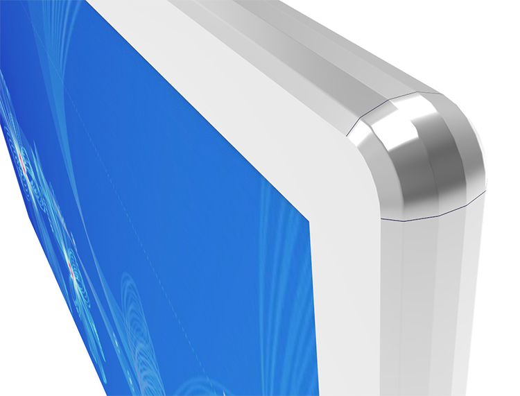 43寸壁掛廣告機-銀色